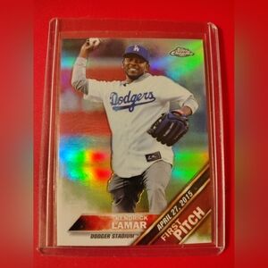 Kendrick Lamar 2016 Topps Chrome - First Pitch Refractor #FPC-20 Los Angeles